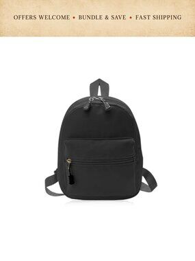 Nylon Backpack Mini Casual Daypack Adjustable Strap Lightweight Women Girls
